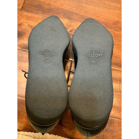 Valentino Black Leather Rockstub Platform Loafers NEW $995, Size 38 (EU) 8 (US) - Picture 9 of 10